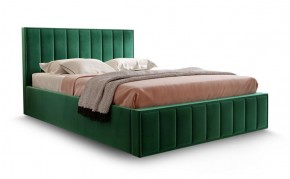 Кровать "Вена" 1400 СТАНДАРТ Вариант 1 Мора зеленый + бельевой ящик с кроватным основанием и подъемным механизмом в Перми - perm.mebel-74.com | фото