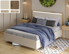 Кровать (Светло-серый U750 ST9/Дуб Галифакс Табак) 1600 в Перми - perm.mebel-74.com | фото