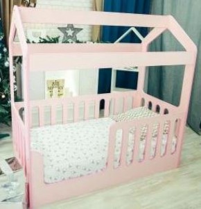 Кровать-домик без ящика 800*1600 (Розовый) в Перми - perm.mebel-74.com | фото