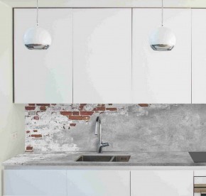 Кухонный фартук со столешницей (А-01) в едином стиле (3050 мм) в Перми - perm.mebel-74.com | фото