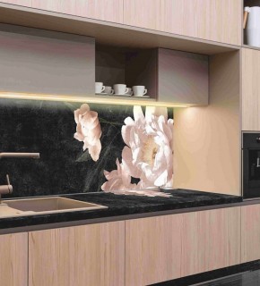 Кухонный фартук со столешницей (А-05) в едином стиле (3050 мм) в Перми - perm.mebel-74.com | фото