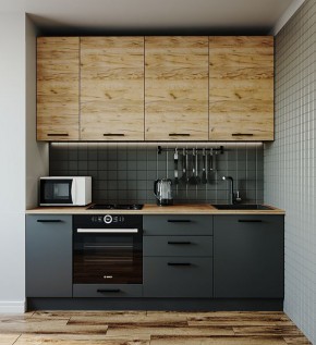 Кухонный гарнитур Дели 2200 (Стол. 38мм) в Перми - perm.mebel-74.com | фото