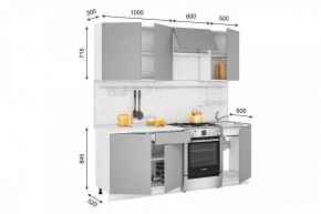 Кухонный гарнитур Кельн 2100 (софт пломбир) в Перми - perm.mebel-74.com | фото