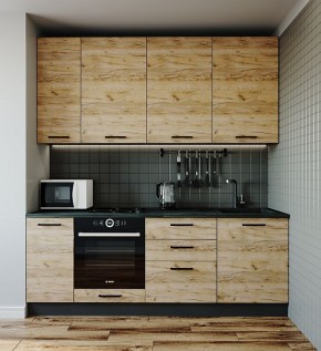 Кухонный гарнитур Крафт 2200 (Стол. 26мм) в Перми - perm.mebel-74.com | фото