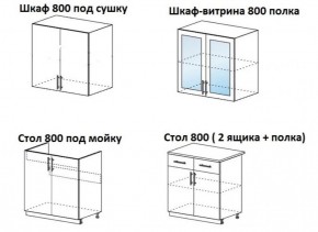 ЛИЗА-1 Кухонный гарнитур 1.6 в Перми - perm.mebel-74.com | фото
