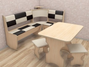 Кухонный уголок Домино Стандарт + стол + табурет 2 шт. (1000*1500) в Перми - perm.mebel-74.com | фото