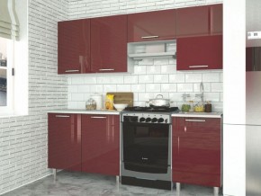 Модульная кухня Танго бордо в Перми - perm.mebel-74.com | фото