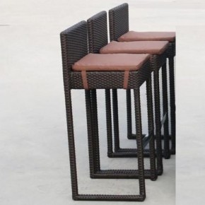Плетеный барный стул Y390A-W63 Brown в Перми - perm.mebel-74.com | фото