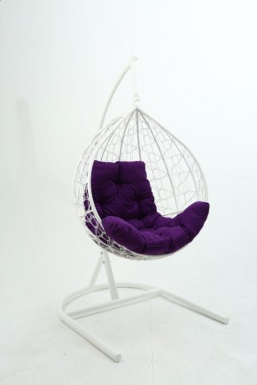 Подвесное кресло Бароло (белый/фиолетовый) в Перми - perm.mebel-74.com | фото