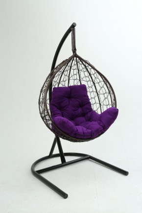 Подвесное кресло Бароло (коричневый/фиолетовый) в Перми - perm.mebel-74.com | фото