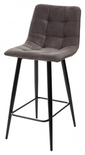 Полубарный стул CHILLI-QB графит #14, велюр / черный каркас (H=66cm) М-City в Перми - perm.mebel-74.com | фото