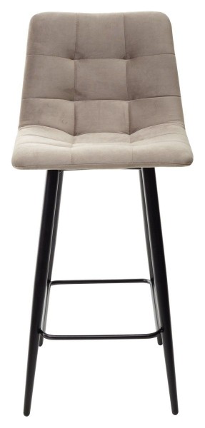 Полубарный стул CHILLI-QB латте #25, велюр / черный каркас (H=66cm) М-City в Перми - perm.mebel-74.com | фото