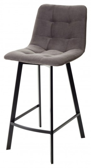 Полубарный стул CHILLI-QB SQUARE графит #14, велюр / черный каркас (H=66cm) М-City в Перми - perm.mebel-74.com | фото