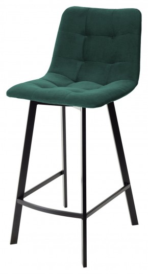 Полубарный стул CHILLI-QB SQUARE зеленый #19, велюр / черный каркас (H=66cm) М-City в Перми - perm.mebel-74.com | фото
