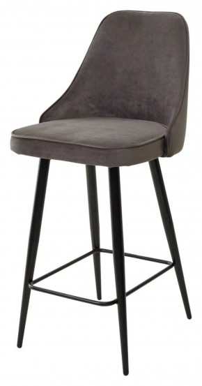Полубарный стул NEPAL-PB ГРАФИТ #14, велюр/ черный каркас (H=68cm) М-City в Перми - perm.mebel-74.com | фото