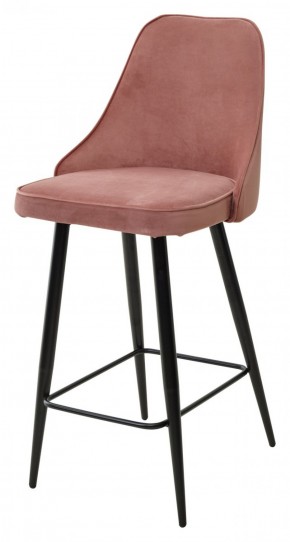 Полубарный стул NEPAL-PB РОЗОВЫЙ #15, велюр/ черный каркас (H=68cm) М-City в Перми - perm.mebel-74.com | фото