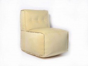 Прямое модульное бескаркасное кресло Комфорт (Желтый велюр) в Перми - perm.mebel-74.com | фото