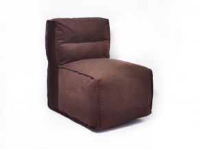 Прямое модульное бескаркасное кресло Комфорт (Шоколад велюр) в Перми - perm.mebel-74.com | фото