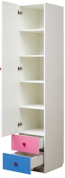 Шкаф 1-но дверный с ящиками и фотопечатью Совята 1.1 (400) в Перми - perm.mebel-74.com | фото