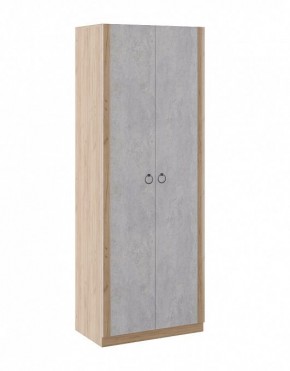 Шкаф 2 двери Глэдис М22 (Дуб Золотой/Цемент светлый) в Перми - perm.mebel-74.com | фото