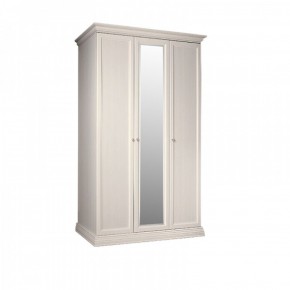 Шкаф 3-х дверный для платья и белья (1 зеркало) Амели штрих-лак (АМШ1/3) в Перми - perm.mebel-74.com | фото