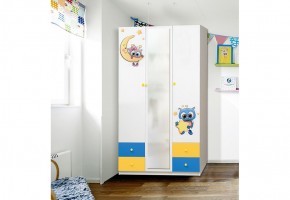 Шкаф 3-х дверный с ящиками и фотопечатью Совята 3.2 (1200) в Перми - perm.mebel-74.com | фото