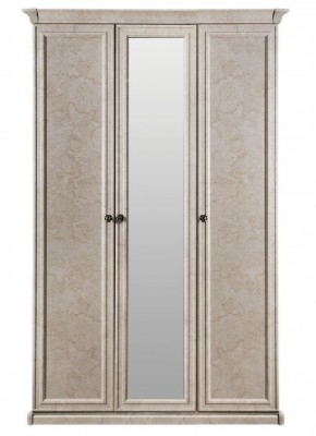 Шкаф 3-х створчатый (2+1) с зеркалом Афина (крем корень) в Перми - perm.mebel-74.com | фото