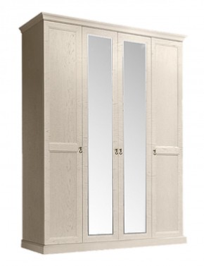 Шкаф 4-х дверный (2 зеркала) для платья и белья Венеция дуб седан (ВНШ1/4) в Перми - perm.mebel-74.com | фото