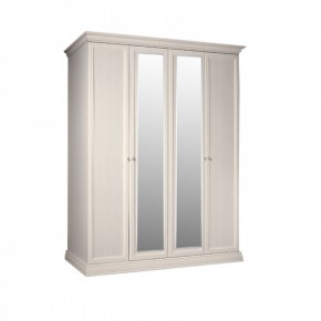 Шкаф 4-х дверный для платья и белья (2 зеркала) Амели штрих-лак (АМШ1/4) в Перми - perm.mebel-74.com | фото