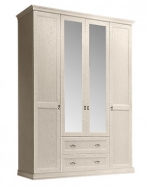 Шкаф 4-х дверный (с зеркалами) для платья и белья с выдвижными ящиками Венеция дуб седан (ВНШ1/41) в Перми - perm.mebel-74.com | фото
