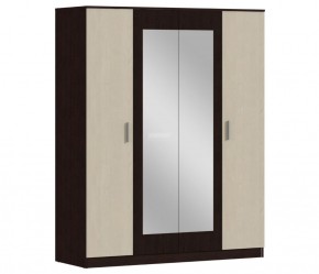 Шкаф 4х дверный с зеркалами Уют СБ-2750/1.Н (Венге/Паллада) в Перми - perm.mebel-74.com | фото
