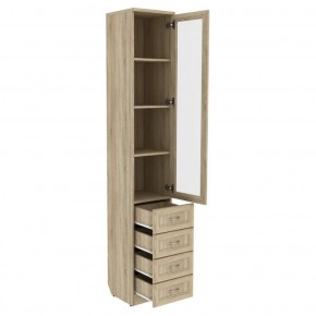 Шкаф для книг с ящиками узкий арт. 205 в Перми - perm.mebel-74.com | фото