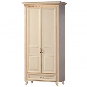Шкаф для одежды 2-х дверный №471 Марлен Кремовый белый в Перми - perm.mebel-74.com | фото