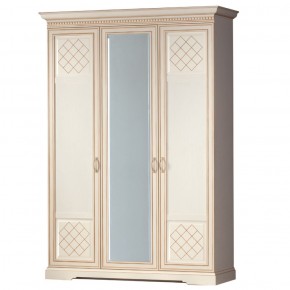 Шкаф для одежды 3-дверный №800 Парма кремовый белый в Перми - perm.mebel-74.com | фото