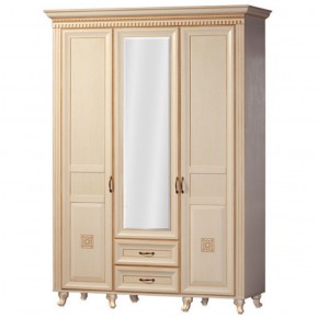 Шкаф для одежды 3-х дверный №470 Марлен Кремовый белый в Перми - perm.mebel-74.com | фото
