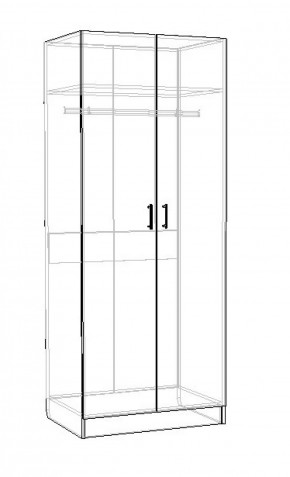 Шкаф Лофт 2-х створчатый (Дуб сонома) в Перми - perm.mebel-74.com | фото