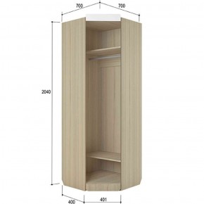 Шкаф угловой 700 Стиль № 3 (туя светлая/лайм) в Перми - perm.mebel-74.com | фото