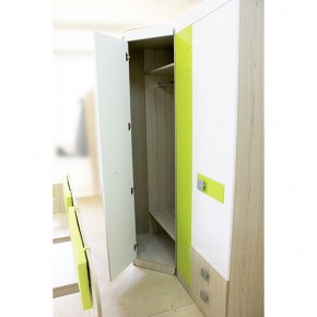 Шкаф угловой 700 Стиль № 3 (туя светлая/лайм) в Перми - perm.mebel-74.com | фото