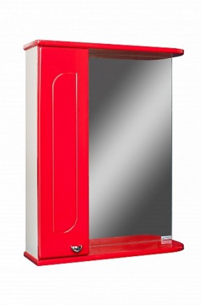 Шкаф-зеркало Радуга Красный 50 левый АЙСБЕРГ (DA1122HZR) в Перми - perm.mebel-74.com | фото