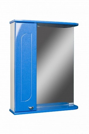 Шкаф-зеркало Радуга Синий металлик 55 левый АЙСБЕРГ (DA1129HZR) в Перми - perm.mebel-74.com | фото