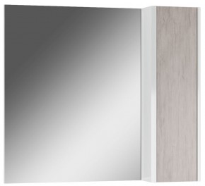 Шкаф-зеркало Uno 80 Дуб серый левый/правый Домино (DU1504HZ) в Перми - perm.mebel-74.com | фото