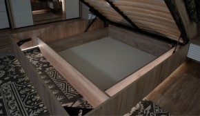 Спальня Джулия Кровать 160 МИ с подъемным механизмом Дуб крафт серый в Перми - perm.mebel-74.com | фото