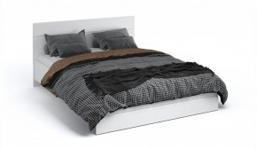 Спальня Йорк Кровать 160 с подъемным механизмом Белый жемчуг/Белый глянец в Перми - perm.mebel-74.com | фото