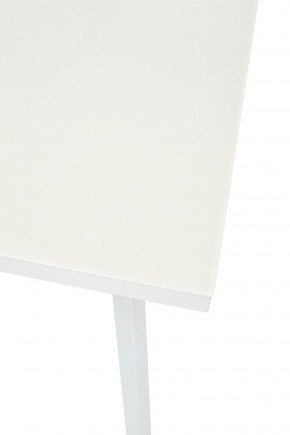 Стол ФИН 120 Латте, стекло/ Белый каркас М-City в Перми - perm.mebel-74.com | фото