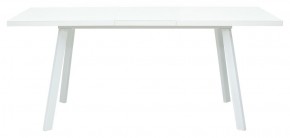 Стол ФИН 140 Белый, стекло/ Белый каркас М-City в Перми - perm.mebel-74.com | фото
