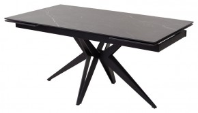 Стол FORIO 160 MATT BLACK MARBLE SOLID CERAMIC / BLACK, ®DISAUR в Перми - perm.mebel-74.com | фото
