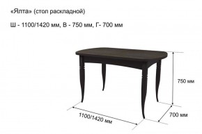 Стол раскладной Ялта (опоры массив резной) в Перми - perm.mebel-74.com | фото