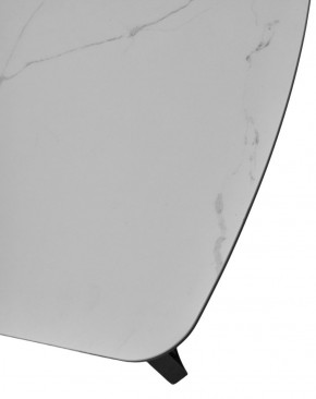 Стол RASMUS 160 TL-45 Белый мрамор, испанская керамика / черный каркас, ®DISAUR в Перми - perm.mebel-74.com | фото