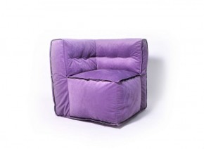 Угловое модульное бескаркасное кресло Комфорт (Фиолет велюр) в Перми - perm.mebel-74.com | фото