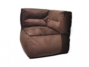 Угловое модульное бескаркасное кресло Комфорт (Шоколад велюр) в Перми - perm.mebel-74.com | фото